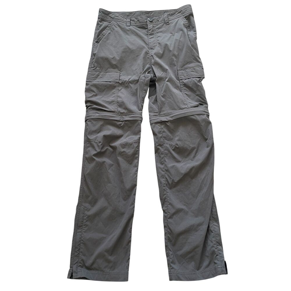 REI Kids Convertible Hiking Pants Sz L Grey Camping Outdoors Utility Fishing